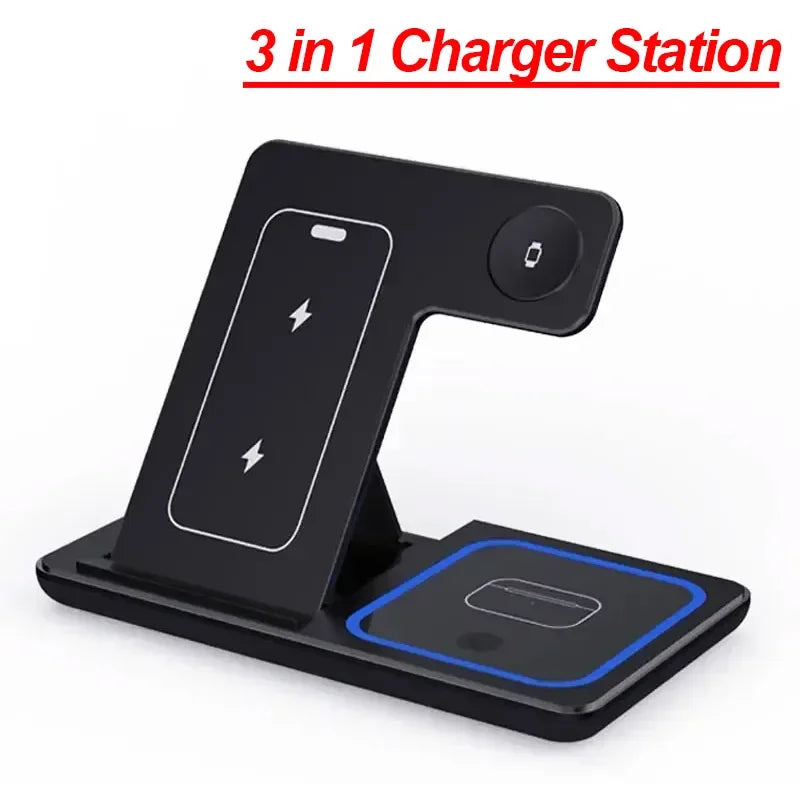 3-in-1  Wireless Charging Stand - Charging Dock