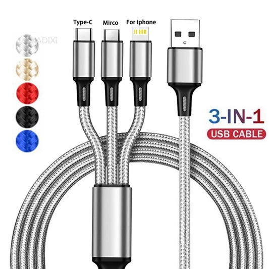 3-in-1 Lightning Cable - Wires
